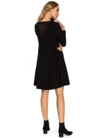 Dámske šaty S137 Black - Stylove Dámske šaty S137 Black - Stylove