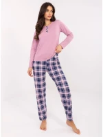 DU PI FP 004.03 tmavoružové pyžamo