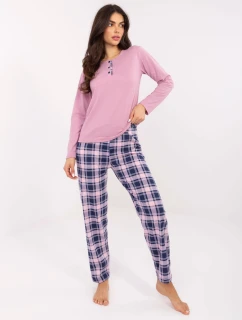 DU PI FP 004.03 tmavoružové pyžamo