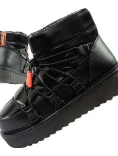 D.Franklin snehové topánky dámske zimné módne zateplené topánky čierne dámske