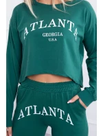 Atlanta tlačená sada zelená