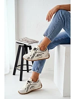Dámske semišové kožené tenisky Big Star TT274548 White