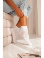 Dámske ažurové ponožky s mašľou 1115