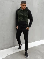 Pánska zelená mikina FashionStreet BX5485