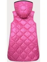 Ružová dámska vesta s ozdobným prešívaním (B8230-83) Ružová dámska vesta s ozdobným prešívaním (B8230-83)