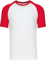 Kariban K 330 Baseballové tričko 20.K330 biele/červené Kariban K 330 Baseballové tričko 20.K330 biele/červené