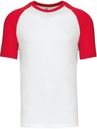Kariban K 330 Baseballové tričko 20.K330 biele/červené Kariban K 330 Baseballové tričko 20.K330 biele/červené