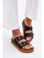 Klasyczne Damskie Klapki Big Star LL274477 Czarne