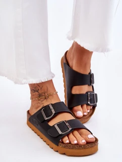 Klasyczne Damskie Klapki Big Star LL274477 Czarne