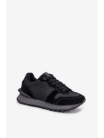 Skórzane Sneakersy Damskie Big Star OO274529 HI-POLY SYSTEM Czarne
