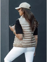 Dámska prešívaná vesta so stojačikom STYLISHZ camel FashionStreet TY4439