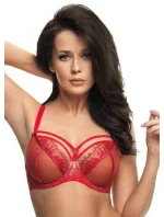 Mäkká dámska podprsenka Gorsenia K 496 Paradise - červená