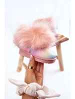 Dziecięce Botki Śniegowce Z Futerkiem Wielokolorowe Ariana