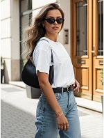 Dámske bavlnené tričko PRINCY white FashionStreet RY2391 Dámske bavlnené tričko PRINCY white FashionStreet RY2391