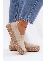 Dámske espadrilky na platforme s úpletom Lee Cooper LCW-26-31-4332 beige Dámske espadrilky na platforme s úpletom Lee Cooper LCW-26-31-4332 beige
