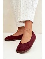 Dámske balerínky typu barefoot v bordovej farbe Hollin Dámske balerínky typu barefoot v bordovej farbe Hollin