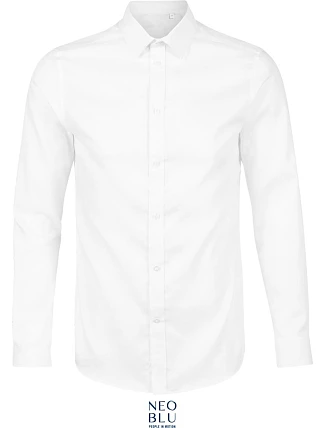 NEOBLU Blaise Men Mikro keprová košeľa s dlhým rukávom 24.3182 optic white NEOBLU Blaise Men Mikro keprová košeľa s dlhým rukávom 24.3182 optic white