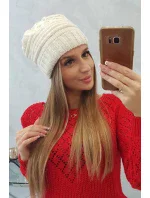 Dámska čiapka Łucja K337 ecru Dámska čiapka Łucja K337 ecru