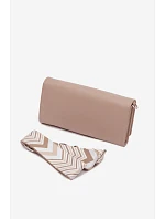 Peněženka Kabelka 2v1 S Páskem Béžová Suzette