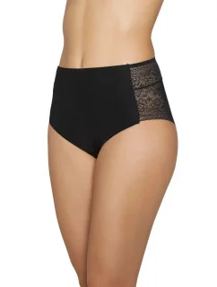 Nohavičky s vysokým pásom 19191 čierne - Ysabel Mora