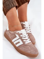 Sneakersy Buty Sportowe Zamszowe Vinceza 79517 Beżowe