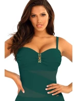 Dámske jednodielne plavky Gold7 S8030CH3-7 zelené - Self Dámske jednodielne plavky Gold7 S8030CH3-7 zelené - Self