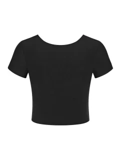 Dámsky top ZERO Feel 2.0 Crop Top - BLACK - black 0004 - SLOGGI