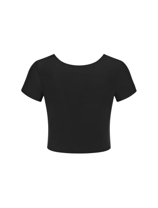 Dámsky top ZERO Feel 2.0 Crop Top - BLACK - black 0004 - SLOGGI