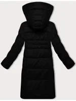 Dámska zimná bunda s kontrastnou podšívkou Glakate black (LU-238152#)