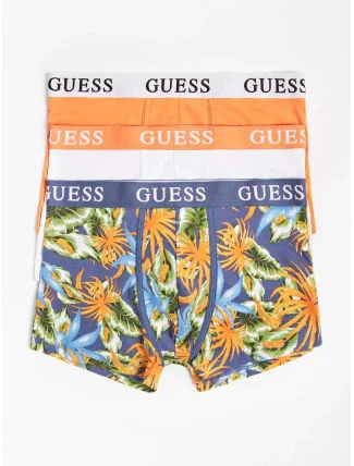 Pánske trenírky U1GG05K6YW1 P549 oranžová / modrá / biela - GUESS Pánske trenírky U1GG05K6YW1 P549 oranžová / modrá / biela - GUESS