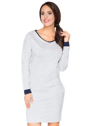 Dámske denné šaty E4 sivé - RaWear