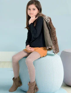 DIEVČENSKÉ VZOROVANÉ PANČUCHY SIRENE DR2328