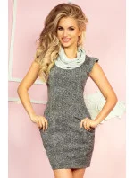 Dámske športové šaty bavlnené GOLF s rolákom krátke sivé - Šedá - Numoco Dámske športové šaty bavlnené GOLF s rolákom krátke sivé - Šedá - Numoco