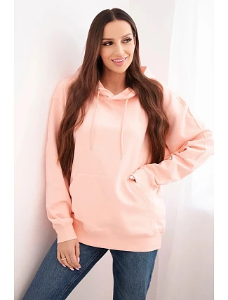 Dámska mikina 35864 lososová - Kesi