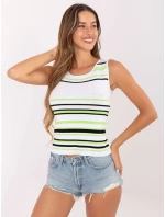Dámsky top AT TP 5038.28P biely a zelený