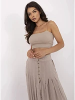 Dámska sukňa D73761M50187B béžová - Sublevel