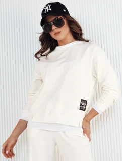 Dámska mikina BASOL ecru FashionStreet BY1253