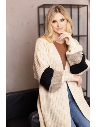 Sveter na zapínanie model 188773 PeeKaBoo