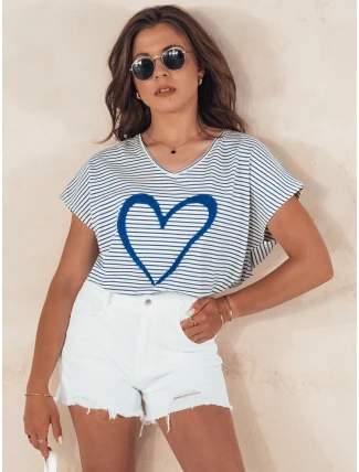 Dámske džínsové šortky VERONA white FashionStreet SY0401