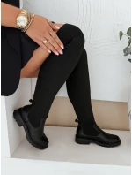 Dámske čižmy nad kolená čierne FashionStreet ZY1006