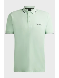 Pánska polokošeľa Boss Paddy Pro Open Green Regular Fit Green (50469102-388)