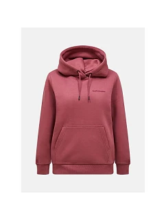 Dámska mikina PEAK PERFORMANCE W Original Small Logo Hood, červená