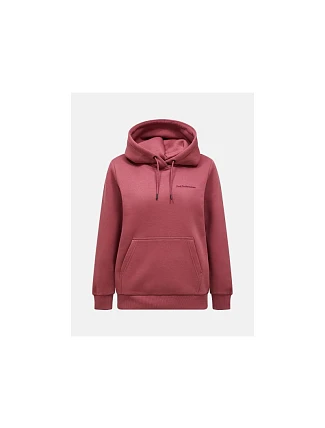 Dámska mikina PEAK PERFORMANCE W Original Small Logo Hood, červená Dámska mikina PEAK PERFORMANCE W Original Small Logo Hood, červená