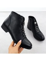 Dámske čižmy Bagger s ponožkou black Sabatina