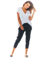 Dámske 3/4 nohavice A306 Čierna - Awama