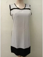 Elegantné dámske šaty HS-318 šedo-čierne - Golden Days Paris Elegantné dámske šaty HS-318 šedo-čierne - Golden Days Paris