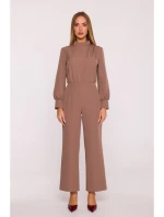 M879 Kombinéza so stojacím golierom - mocca