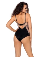 Dámske body BD-021 Čierne s telom - Ava Dámske body BD-021 Čierne s telom - Ava