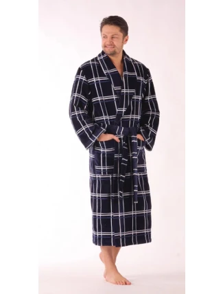 ACTION - Pánsky župan 21125900 tm. modrá s kočíkom - Vestis ACTION - Pánsky župan 21125900 tm. modrá s kočíkom - Vestis