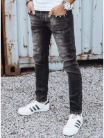 Pánske slim fit čierne džínsy FashionStreet UX3825